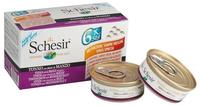Schesir F&uuml;r Katzen Multipack Thunfisch Mit Rinderfilets 6x50g