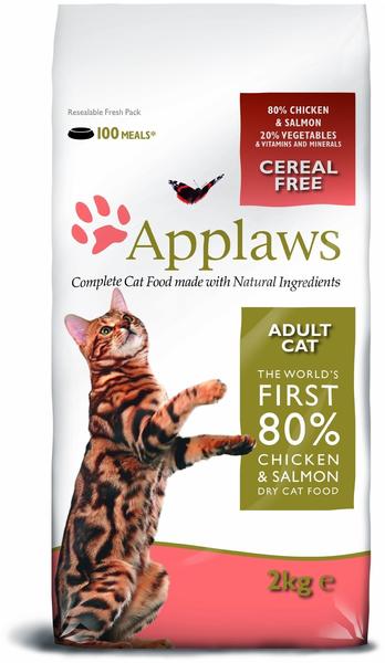 Applaws Adult Cat Huhn & extra Lachs Trockenfutter 2kg