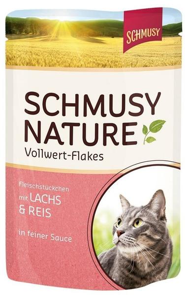 Schmusy Nature Vollwert-Flakes Lachs & Reis