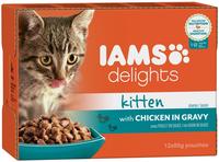 Iams Delights Katzennassfutter Kitten Huhn In Sauce 12 X 85 G Nassfutter