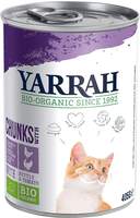 YARRAH Bio-Katzen-Nassfutter, Huhn mit Truthahn, 405 g, Grundpreis: &euro; 8,27...