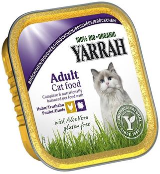 Yarrah Bio-Katzenfutter Bröckchen mit Fisch 100g