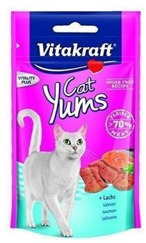 Vitakraft Katzensnack Cat Yums plus Lachs - 9 x 40g
