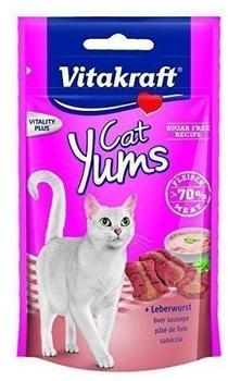 Vitakraft Katzensnack Cat Yums plus Leberwurst - 9 x 40g