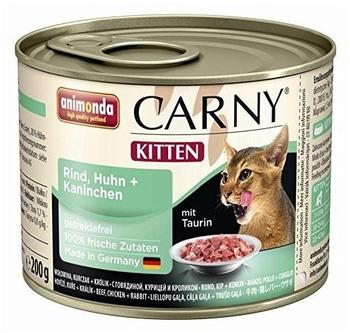 animonda Carny Kitten Rind, Huhn & Kaninchen 6 x 200 g