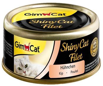 GimCat ShinyCat Filet Nassfutter Hühnchen & Garnelen 70g