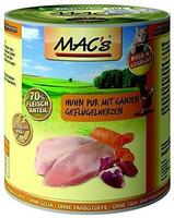 MAC's Cat 6 x 800 g - Huhn PUR mit ganzen Geflügelherzen (Katzenfutter), Grundpreis: MAC's Cat 6 x 800 g - Huhn PUR mit ganzen Geflügelherzen (Katzenfutter), Grundpreis: