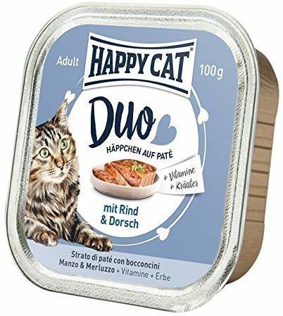 HAPPY CAT Duo Rind & Dorsch 12 x 100 g