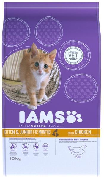 Iams Kitten & Junior Huhn - 10kg