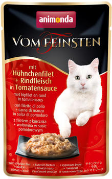 ANIMONDA PETFOOD Animonda Vom Feinsten Adult mit H&uuml;hnchenfilet + Rindfleisch in Tomatensauce 50g