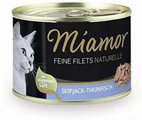12 x Miamor Feine Filets Naturelle Skipjack-Thunfisch 156g Dose