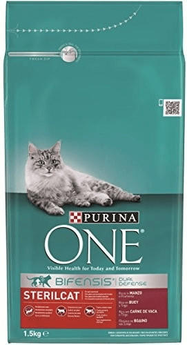 Purina One Bifensis Sterilcat Rind Katzen-Trockenfutter 1,5kg