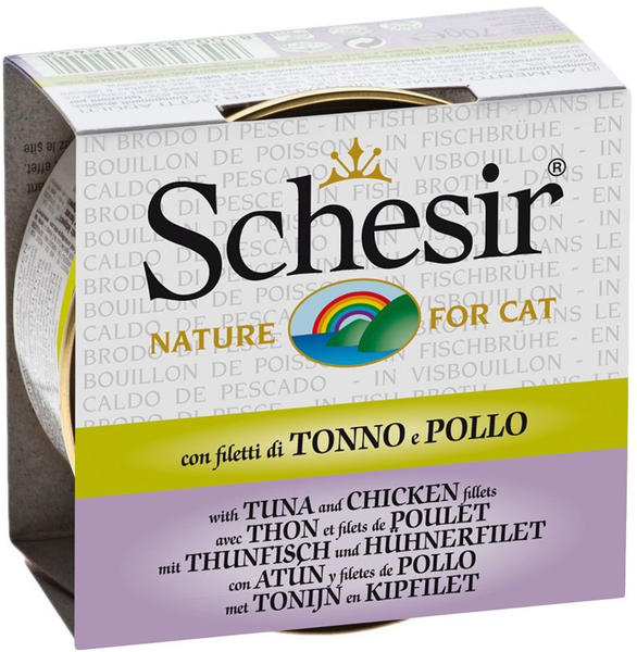 Schesir Thunfisch mit Goldbrasse in Brühe 12x70g