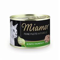 12 x Miamor Feine Filets Naturelle Bonito-Thunfisch 156g Dose