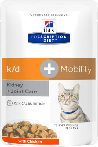 Hill's Prescription Diet Feline k/d Mobility Care mit Huhn Nassfutter 85g