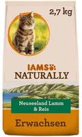 IAMS Naturally Adult Cat Lamm & Reis 2,7kg
