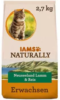 IAMS Naturally Adult Cat Lamm & Reis 2,7kg