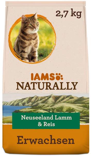 IAMS Naturally Adult Cat Lamm & Reis 2,7kg