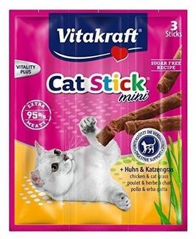 Vitakraft Katzensnack Cat-Stick mini Huhn & Katzengras - 60 x 6g