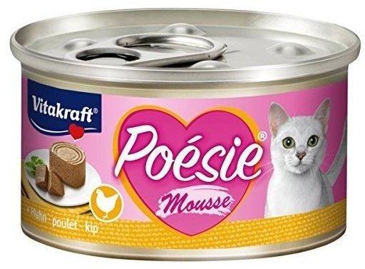 Vitakraft Katzenfutter Poesie Mousse, Huhn - 12 Dosen