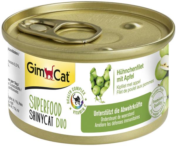 GimCat Superfood ShinyCat Duo Hühnchenfilet mit Äpfeln - 24x70g