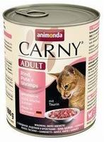 animonda Carny Nassfutter Katze Adult Rind, Pute und Shrimps 6x800 g 4,8 kg,