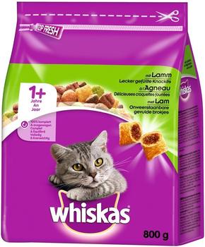 Whiskas +1 Katze Adult mit Lamm Trockenfutter 800g