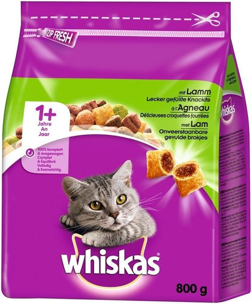 Whiskas +1 Katze Adult mit Lamm Trockenfutter 800g