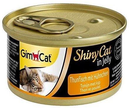 GimCat Katzenfutter ShinyCat in Jelly Thunfisch mit Hühnchen24x70g