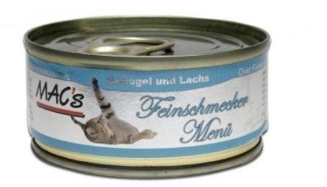 MACs MAC's Cat Feinschmecker 24 x 100 g - Lachs 100g Dose(UMPACKGROSSE 6