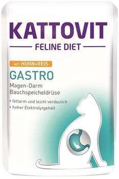 Kattovit Feline Diet Gastro Nassfutter Huhn & Reis 85g