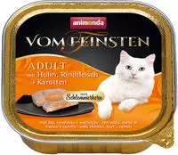 animonda Vom Feinsten Adult mit Schlemmerkern Schlemmerkern mit Huhn, Rindfleisch +