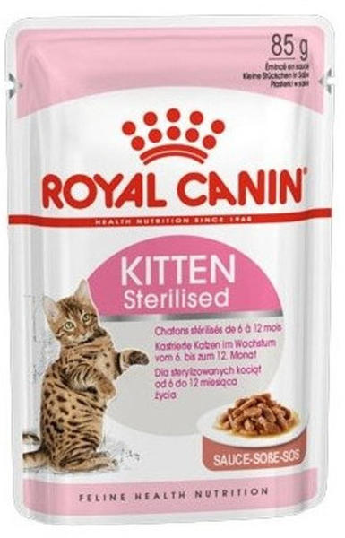 Royal Canin Kitten 6-12 Monate Sterilised in Sauce 12x85g