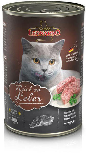 LEONARDO Cat Food Nassfutter Reich an Leber 400g
