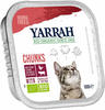 Yarrah Bio Chunks Katzenfutter - Schälchen - Huhn & Rind mit Petersilie und...