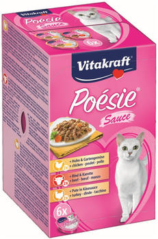 Vitakraft Poesie Sauce Katzenfutter Multipack 8x6x85g