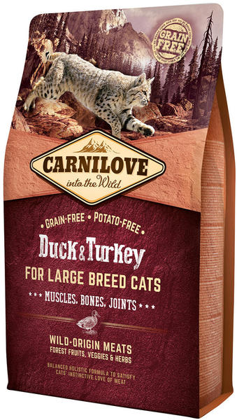 Carnilove Duck & Turkey For Large Breed Cats 2kg