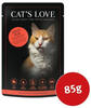 Nassfutter Katze Rind Pur in Gelee CAT'S LOVE (85 g), Grundpreis: &euro; 14,71...
