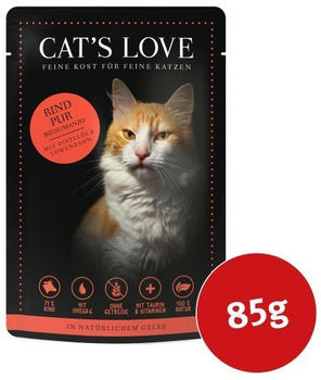 Cat's Love Classic Rind Pur mit Distelöl & Löwenzahn 85g