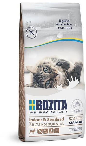 Bozita Indoor & Sterilised Grain free Reindeer 2kg