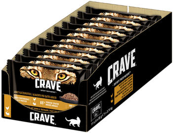 Crave Petfood CRAVE Portionsbeutel Multipack Huhn und Truthahn 11 x 4 x 85g