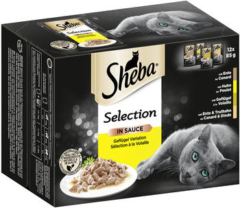 Sheba Multipack Selection in Sauce Geflügel Variation 4 x 12 x 85g