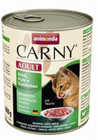 animonda Carny Nassfutter Katze Adult Rind, Pute und Kaninchen 6x800 g 4,8 kg,