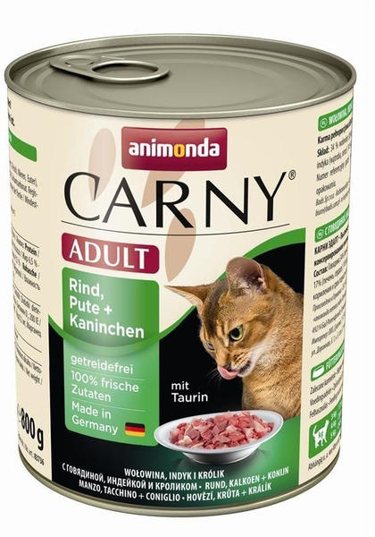 Animonda Carny Adult Rind, Pute + Kaninchen Nassfutter800g