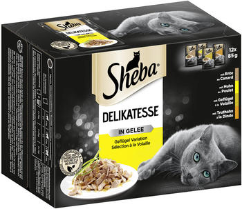 Sheba Multipack Delikatesse in Gelee Geflügel Variation 4 x 12 x 85g