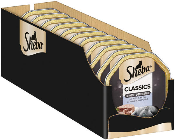 Sheba Classics in Pastete mit Kalb und Huhn 22 x 11 x 85g