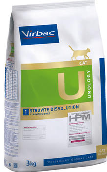 Virbac Veterinary HPM Cat Urology Struvite Dissolution U1 Trockenfutter 12kg