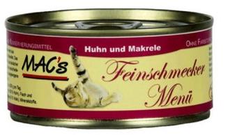 MAC's Cat Katzenfutter Feinschmecker Menü Huhn, Makrele und Ei 100g
