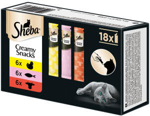 Sheba Creamy Snacks 18x12g Multipack