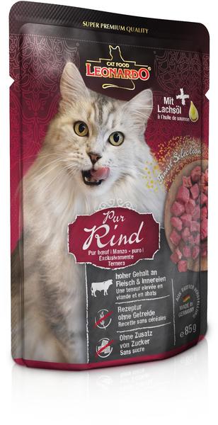 LEONARDO Cat Food Finest Selection Rind pur 85g